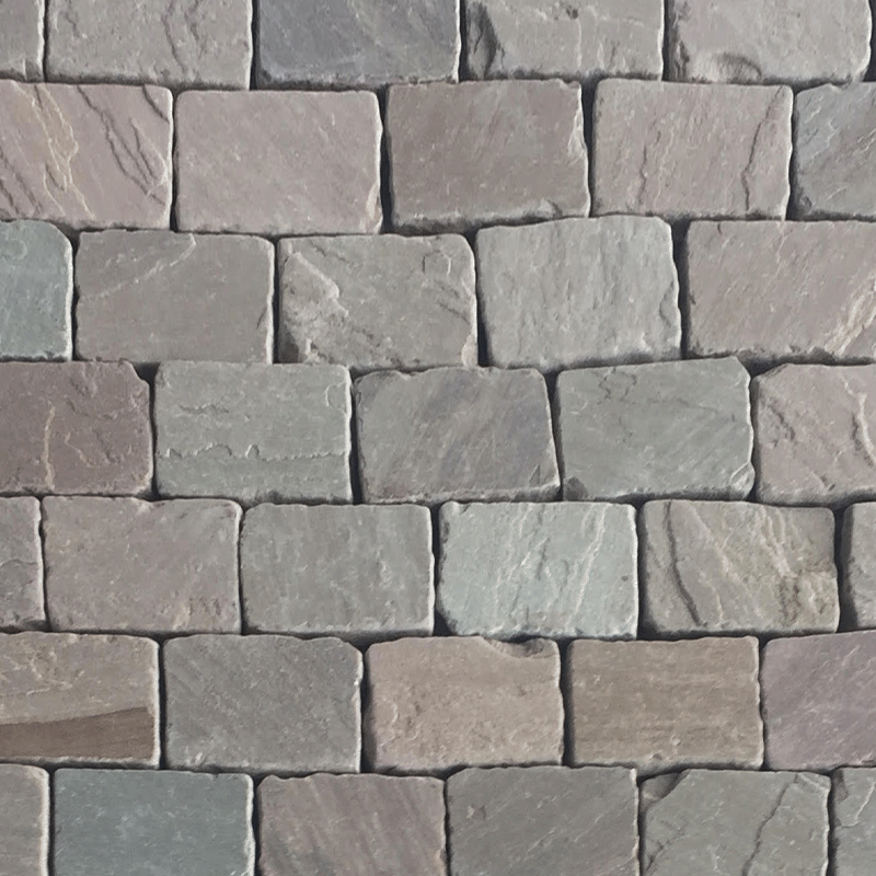 Driveway Pavers Antique Brown Rock Face (West)